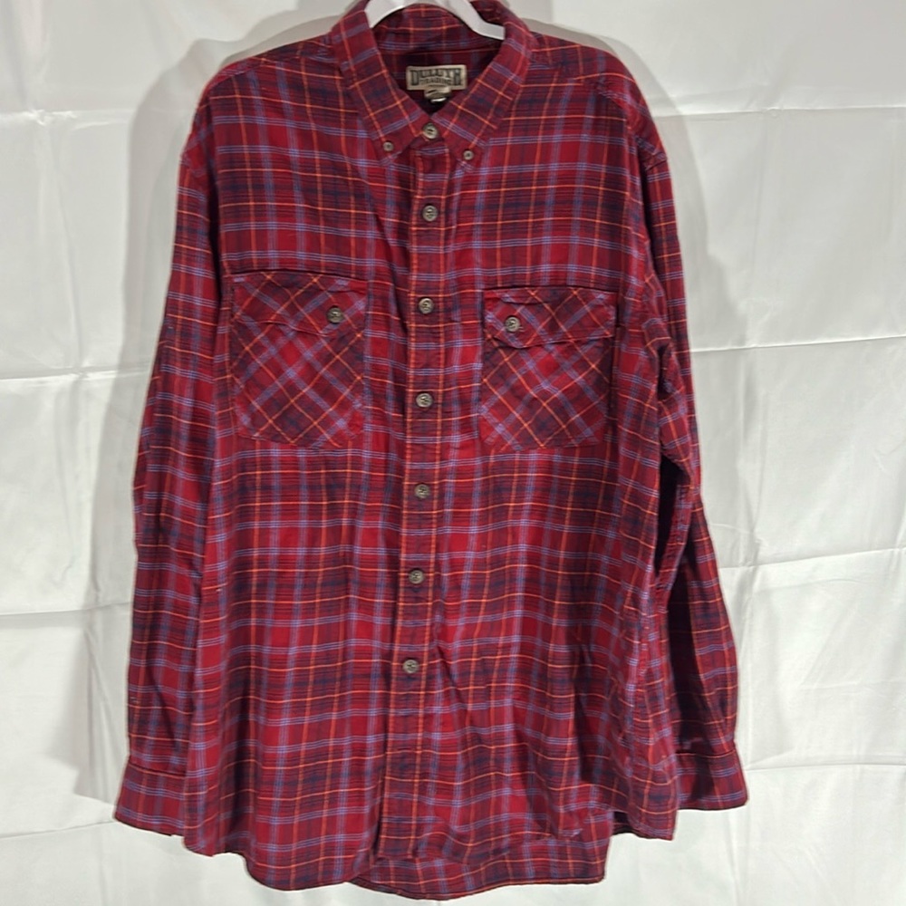 Duluth button-down flannel, 2XL tall.